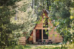 Camping L'Heureux Hasard - Mobilheim für 5 Personen auf dem Campingplatz