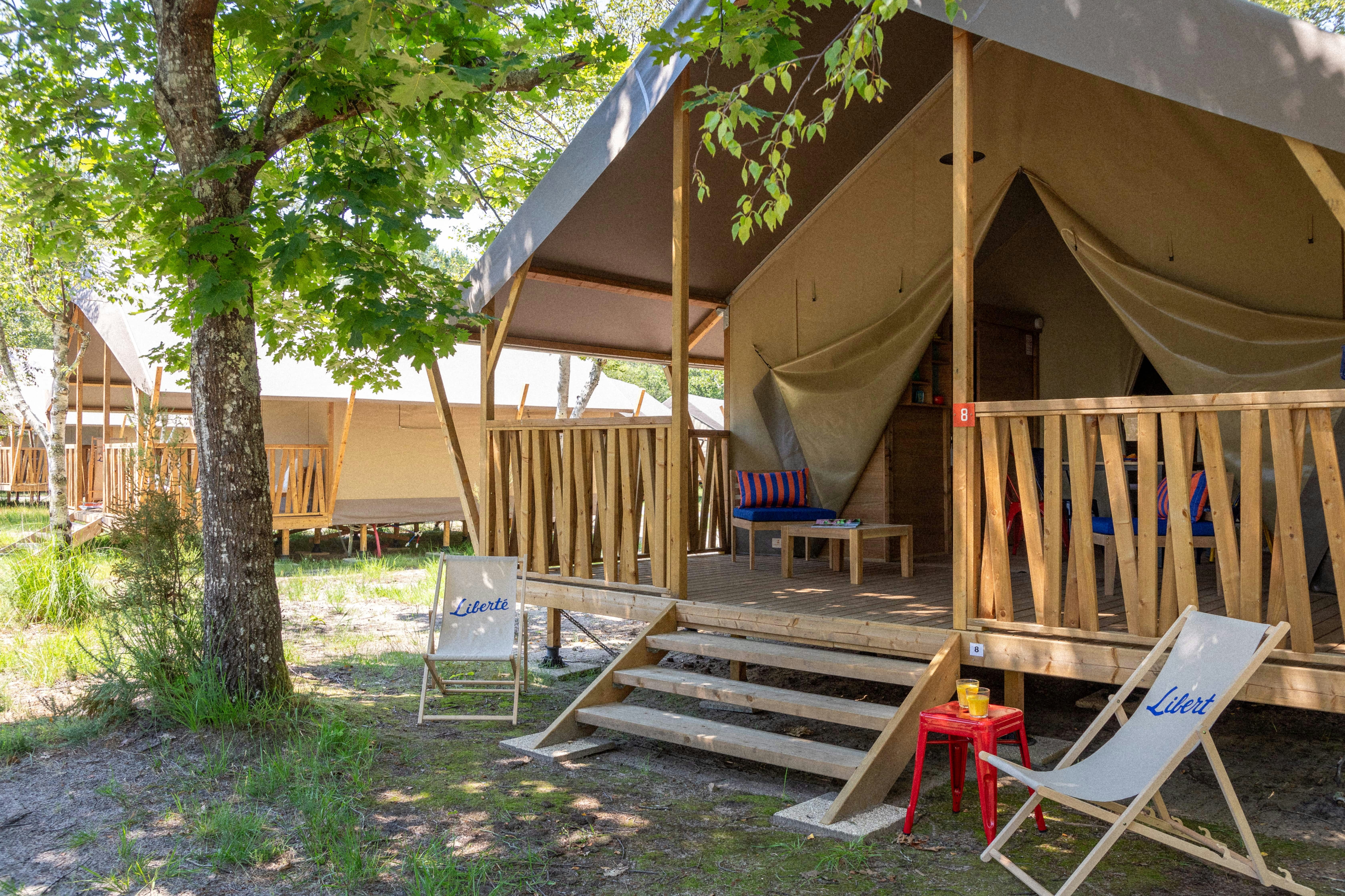 Camping Liberté Lacanau - Glamping-Unterkünfte auf dem Campingplatz