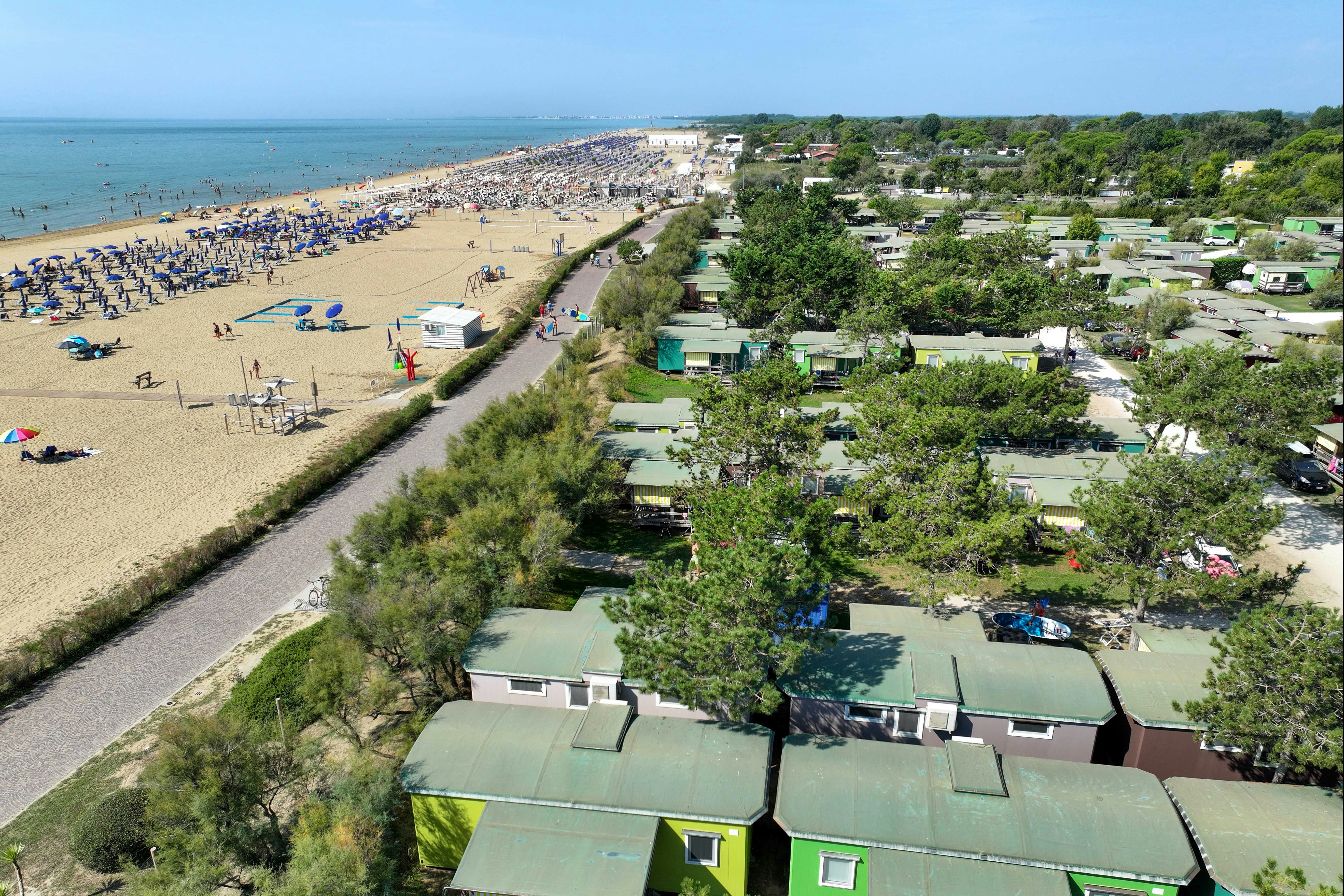 Camping Lido - Strandpromenade am Campingplatz