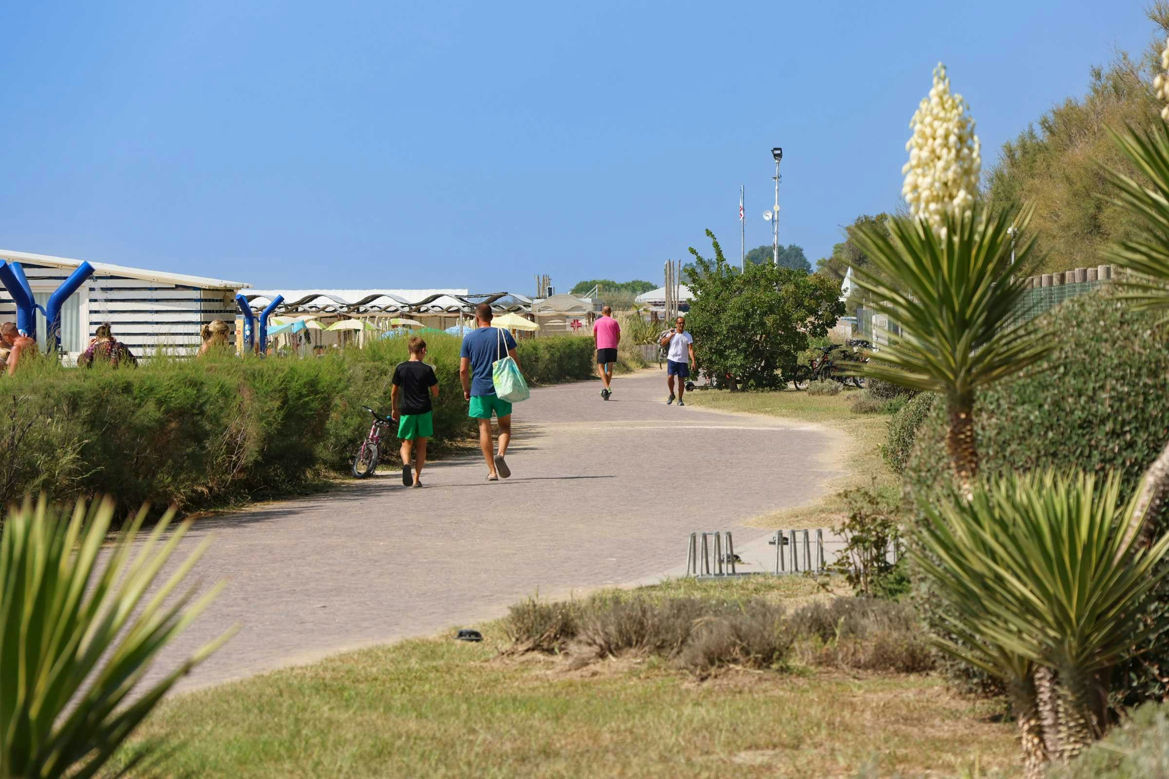 Camping Lido - Wege auf dem Campingplatz