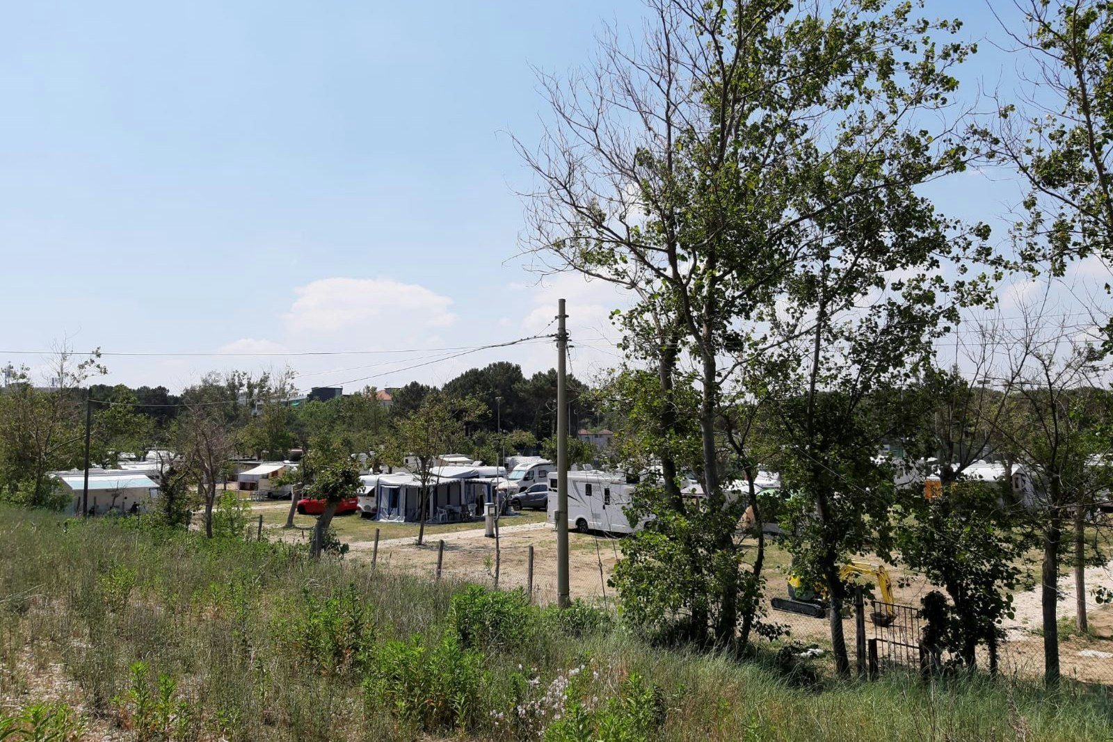 Camping Lido di Classe - Blick auf die Standplätze auf dem Campingplatz