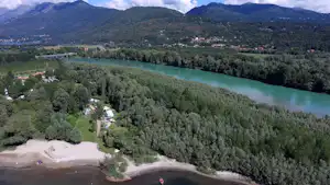 Camping Lido Toce - Übersicht auf das gesamte Campingplatz Gelände