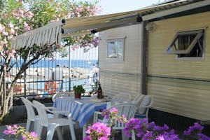 Camping Lino - Mobilheim mit Blick auf den Meer
