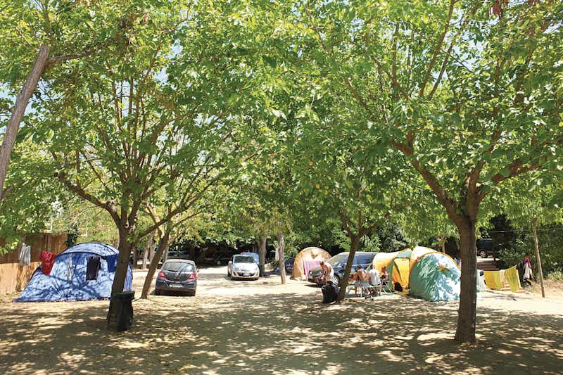 Camping Lloret Blau - Zeltplätze im Schatten der Bäume