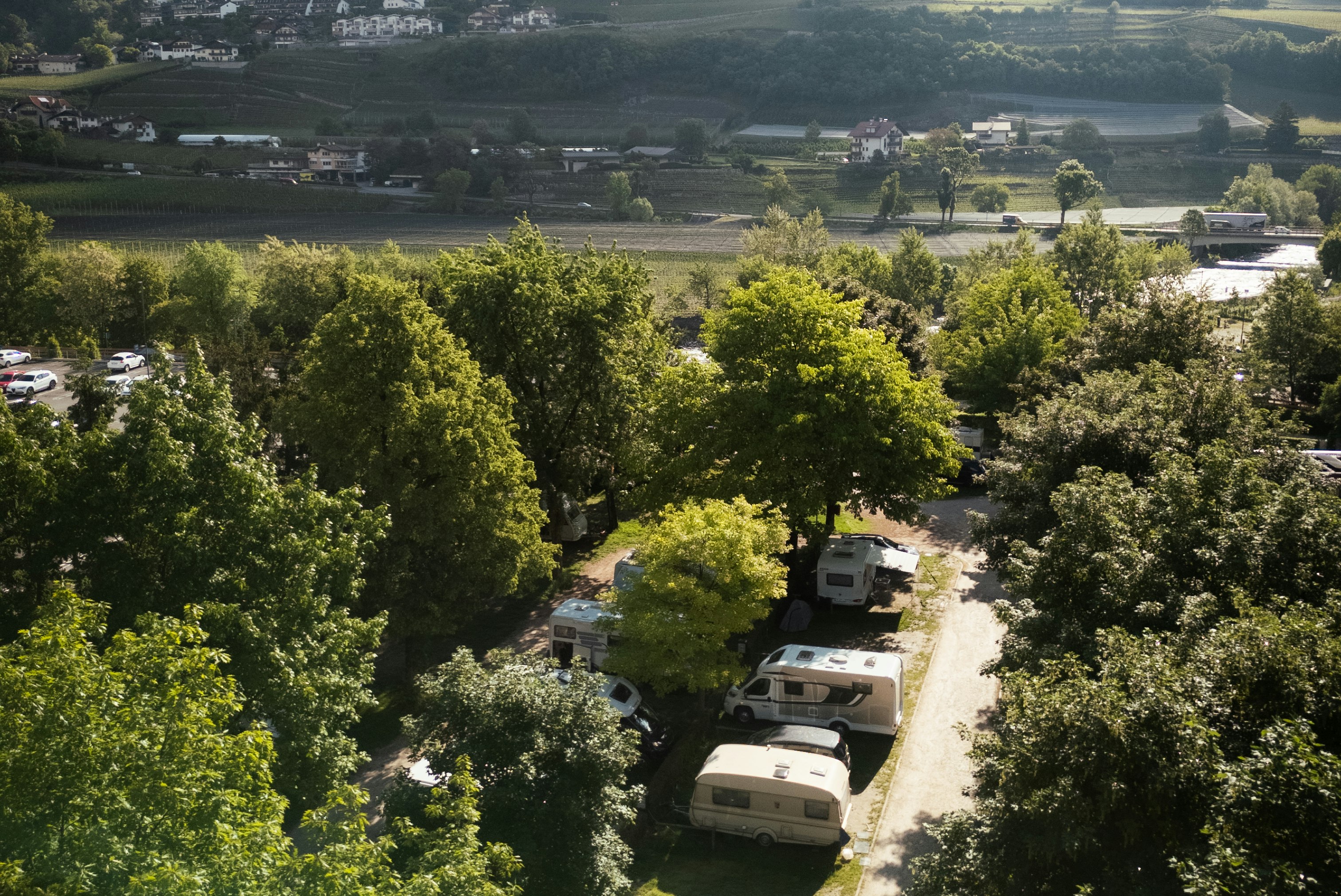 Camping Löwenhof  - Luftaufnahme des Campingplatzes