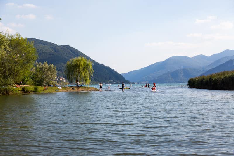 Camping Luganolake - Kajak fahren, Stand-Up-Paddling und andere Wasseraktivitäten auf dem Campingplatz