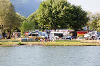 Camping Luganolake - Urlaub am Wasser auf dem grünen Campingplatz