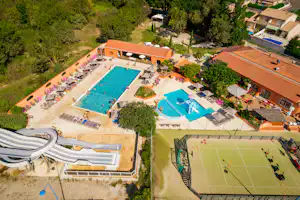 Camping Ma Prairie - Poolbereich auf dem Campingplatz