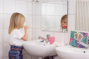 Camping Main-Spessart-Park - Sanitärbereich für Kinder auf dem Campingplatz