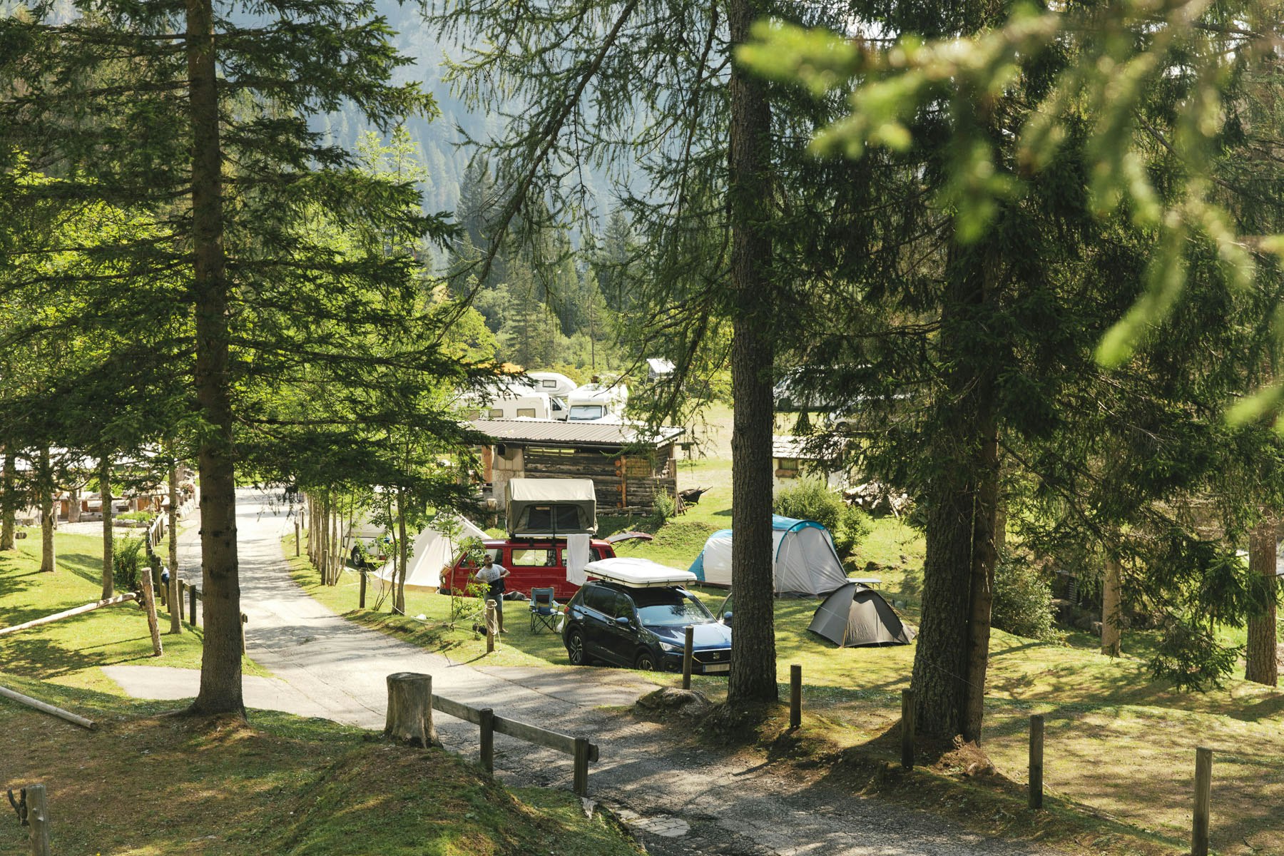 Camping Marmolada Malga Ciapela  Camping Malga Ciapela Marmolada - Standplätze auf dem Campingplatz