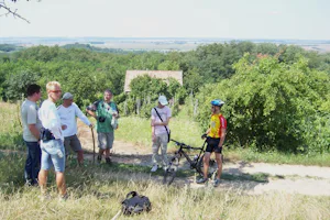 Camping Mambo-Almamellék - Camper auf einem Wander- und Fahrradweg in der Nähe vom Campingplatz