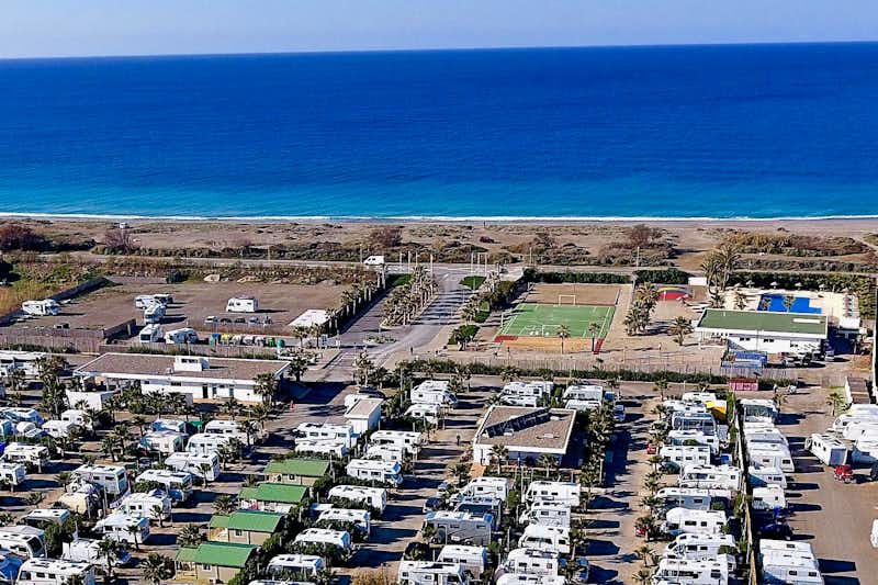 Camping Mar Azul  -  Luftaufnahme vom Campingplatz am Mittelmeer