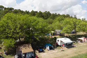 Camping Mar y Sierra - Campingplatz aus der Vogelperspektive