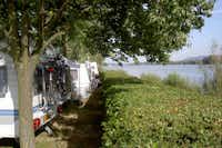 Camping Marbacher Freizeitzentrum - Stellplätze unter Bäumen an der Donau