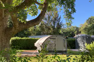 Camping Marbacka - Standplätze zwischen den Bäumen auf dem Campingplatz