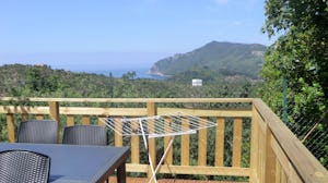Camping Mare Monti - Blick auf das Meer von der Terrasse auf dem Campingplatz