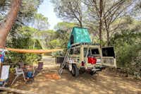 Camping Maremma Sans Souci  -  Wohnwagen- und Zeltstellplatz  im Grünen auf dem Campingplatz