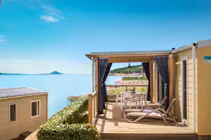 Marina Camping Resort Valamar Camping Marina - Ausblick eines Mobilheims