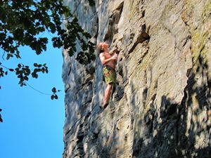 Camping Martbusch - Klettern in der Umgebung des Campingplatzes