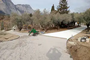 Camping Maso Trenti - Campingplatz im Aufbau