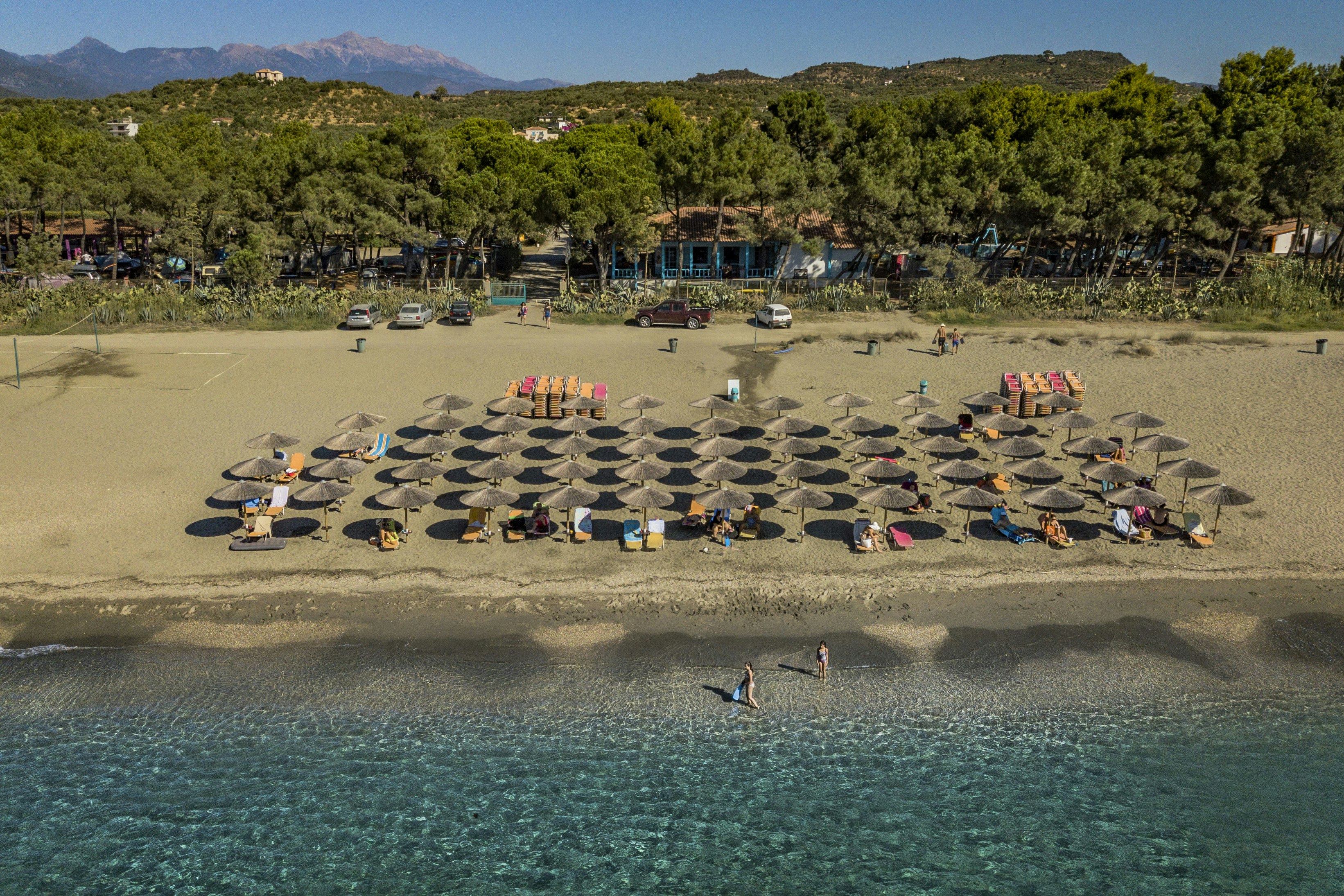 Camping Meltemi - Badestrand auf dem Campingplatz