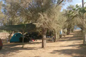 Camping Methoni - Zeltplätze im Schatten