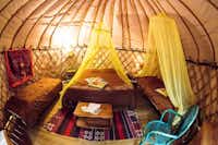 Camping Mille Étoiles - Innenansicht des Zeltes 