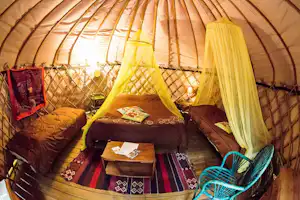 Camping Mille Étoiles - Innenansicht des Zeltes