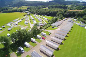 Camping Milton of Fonab - Luftaufnahme vom Campingplatz in Schottland