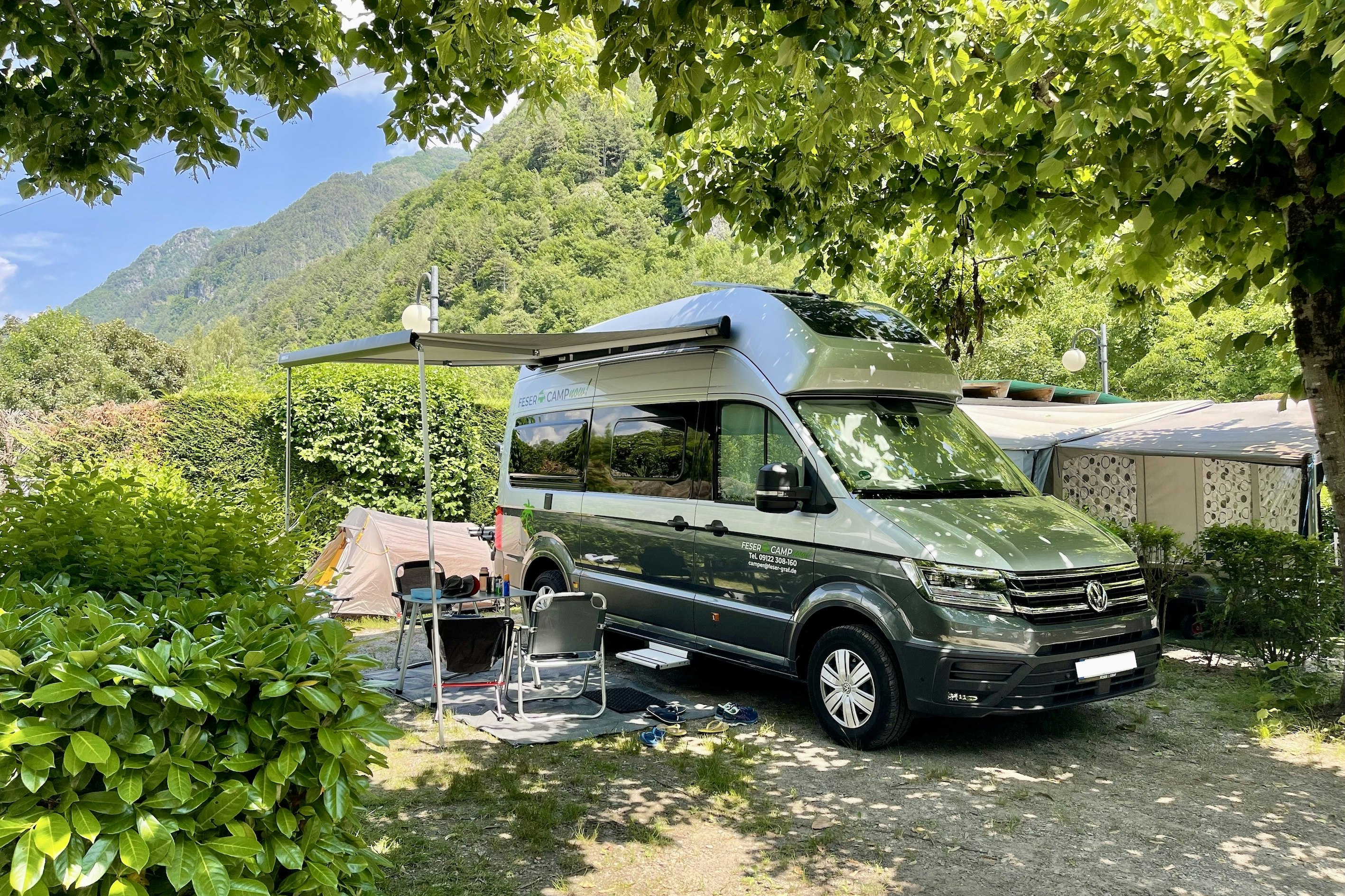 Camping Miralago - Standplätze auf dem Campingplatz