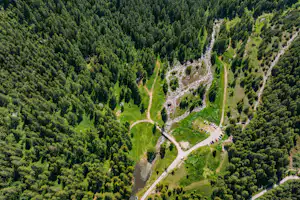 Camping Mistral - Luftaufnahme des Campingplatzes