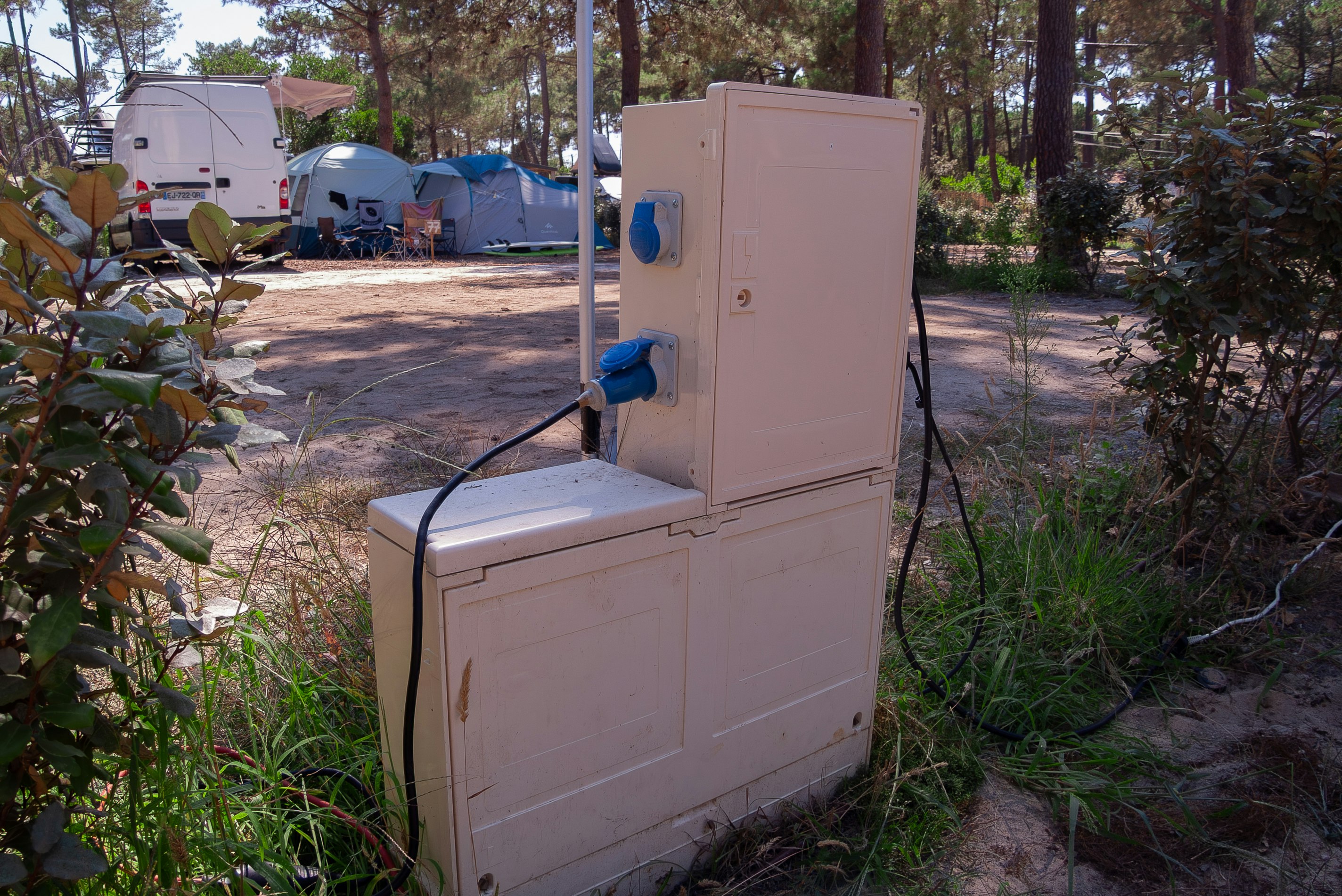 Camping MONTACABANA - Stromanschluss auf dem Campingplatz