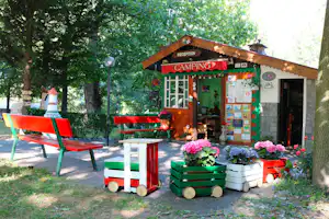 Camping Monte Bianco - Rezeption auf dem Campingplatz