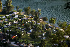 Camping Monte Generoso - Campingplatz aus der Vogelperspektive