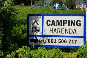 Camping-Motel Harenda nr. 160 - Eingangsschild des Campingplatzes
