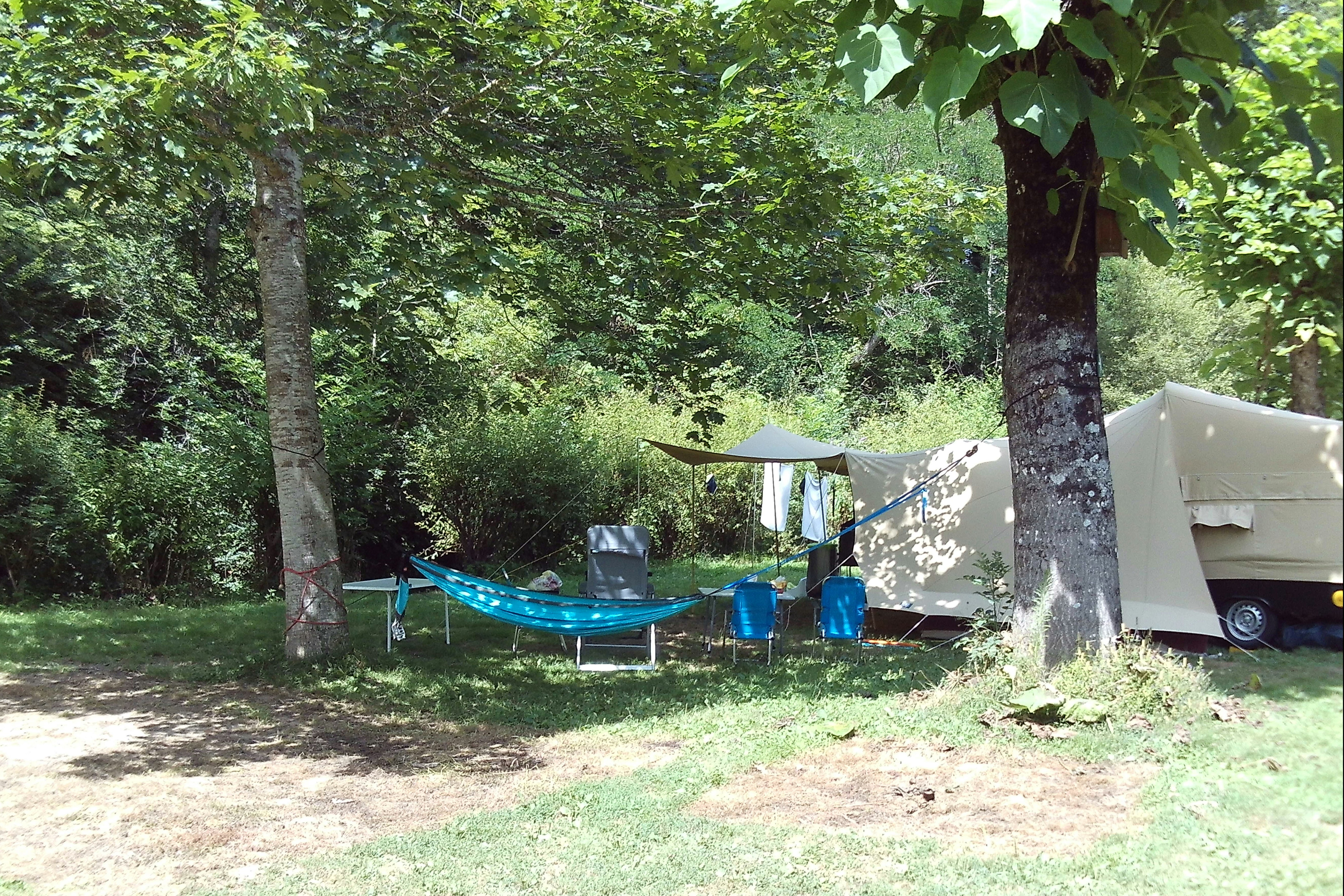 Camping Moulin de Liort - Standplätze auf dem Campingplatz