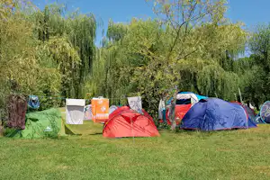 Camping Municipal de la Plage - Zeltwiese auf dem Campingplatz