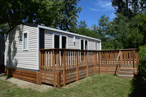 Camping Municipal de Molsheim - Mobilheim im Grünen auf dem Campingplatz
