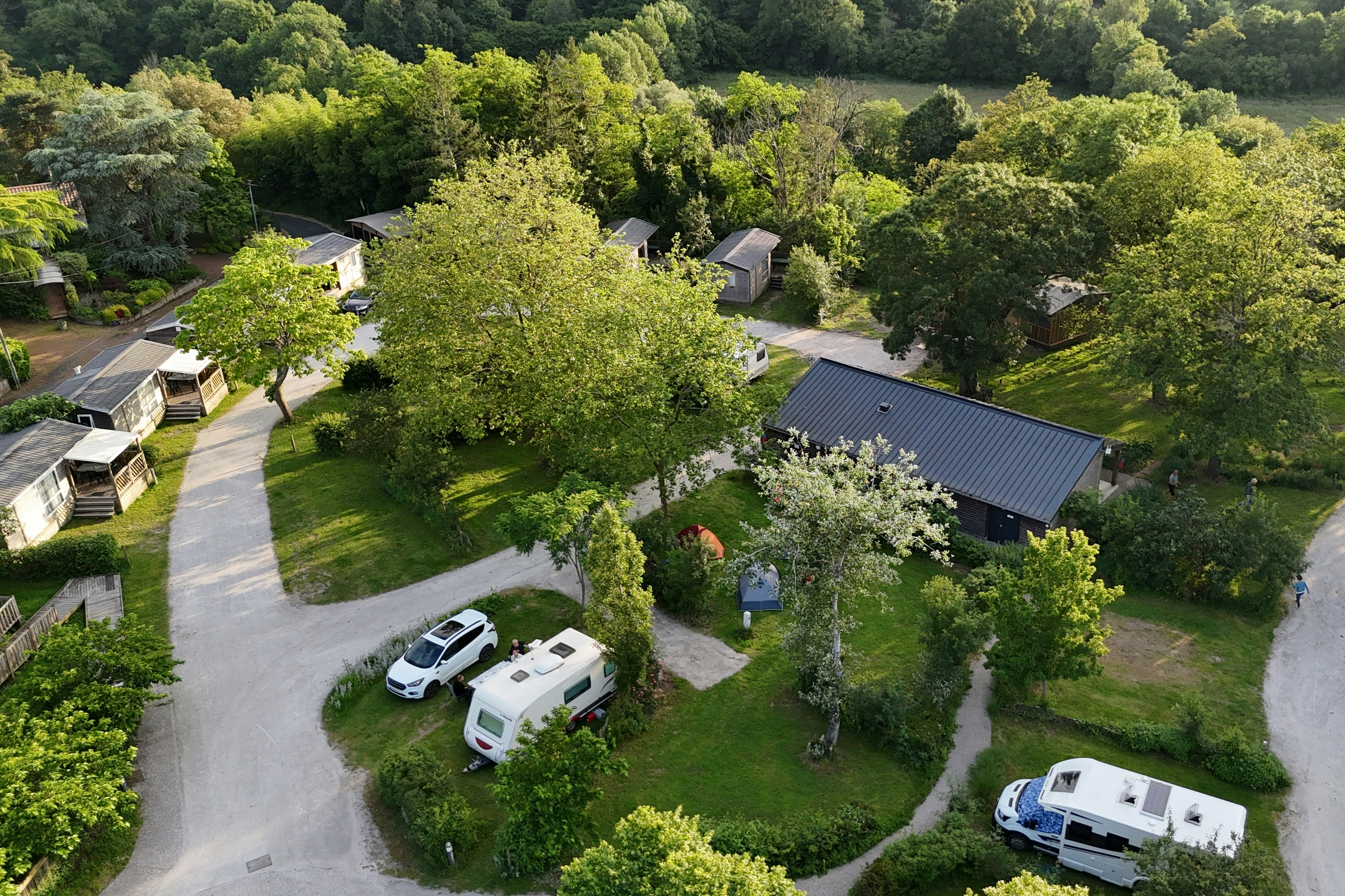 Onlycamp du Moulin  Onlycamp Camping du Moulin  - Luftaufnahme des Campingplatzes