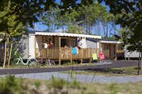 Camping Pipiou - Mobilheim mit überdachter Veranda 