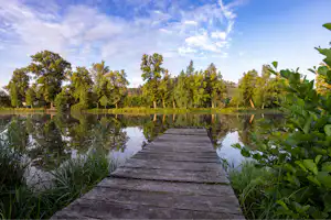 Camping Ramstein Plage - Blick auf den See am Campingplatz