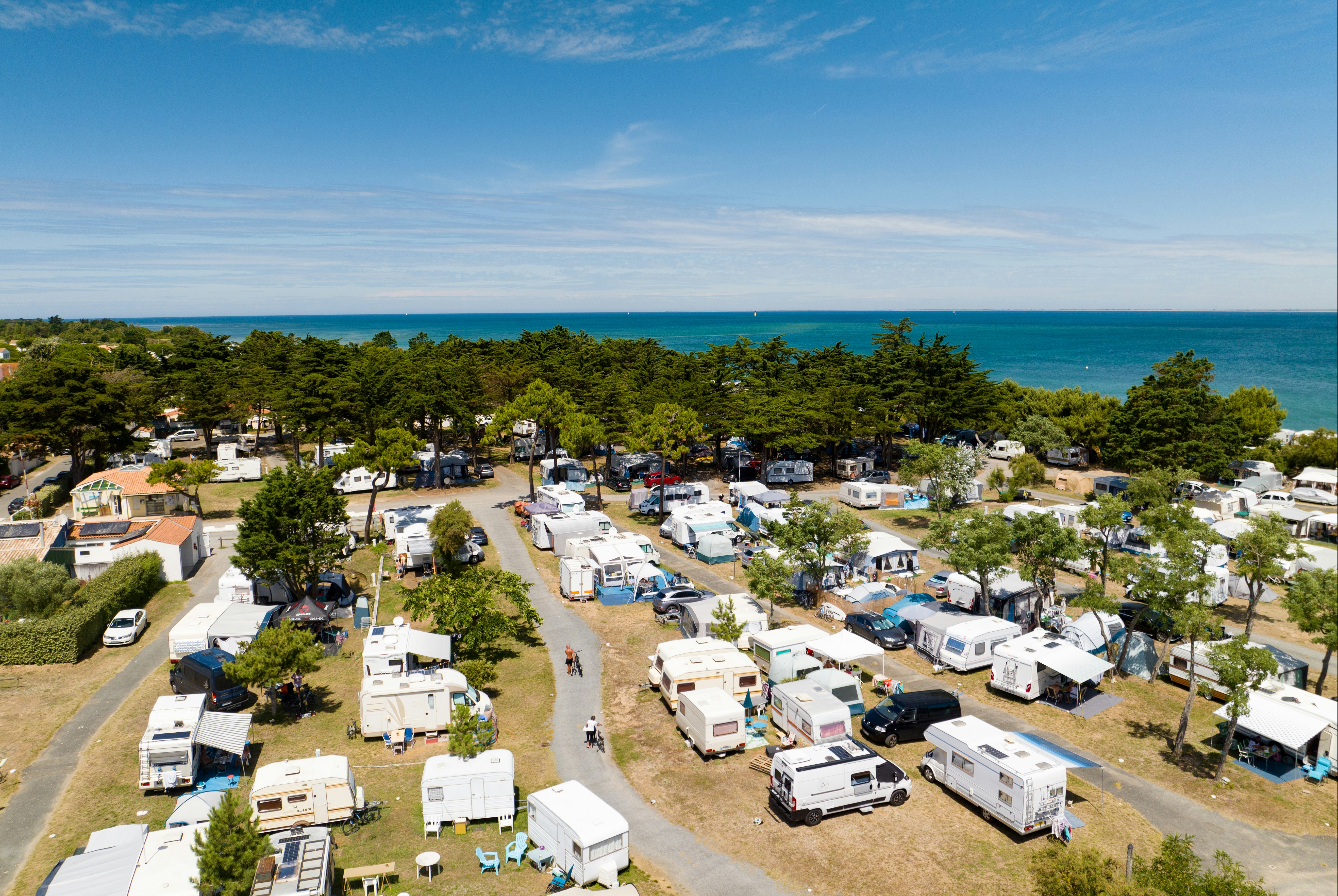 Le Soubregeon  Camping Municipal Saint-Denis d'Oléron - Standplätze auf dem Campingplatz
