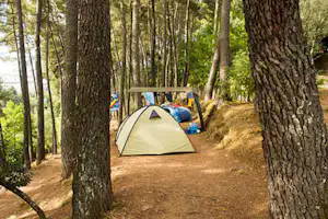 Camping Municipal Vila Real - Zeltplatz vom Campingplatz zwischen Bäumen