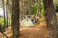 Camping Municipal Vila Real  -  Zeltplatz vom Campingplatz zwischen Bäumen