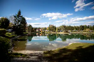 Camping Murinsel - Blick auf den Campingplatz