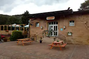Camping Nahetal - Außenansicht der Rezeption auf dem Campingplatz