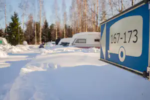 Camping Nallikari - Wohnmobilstellplätze im Winter