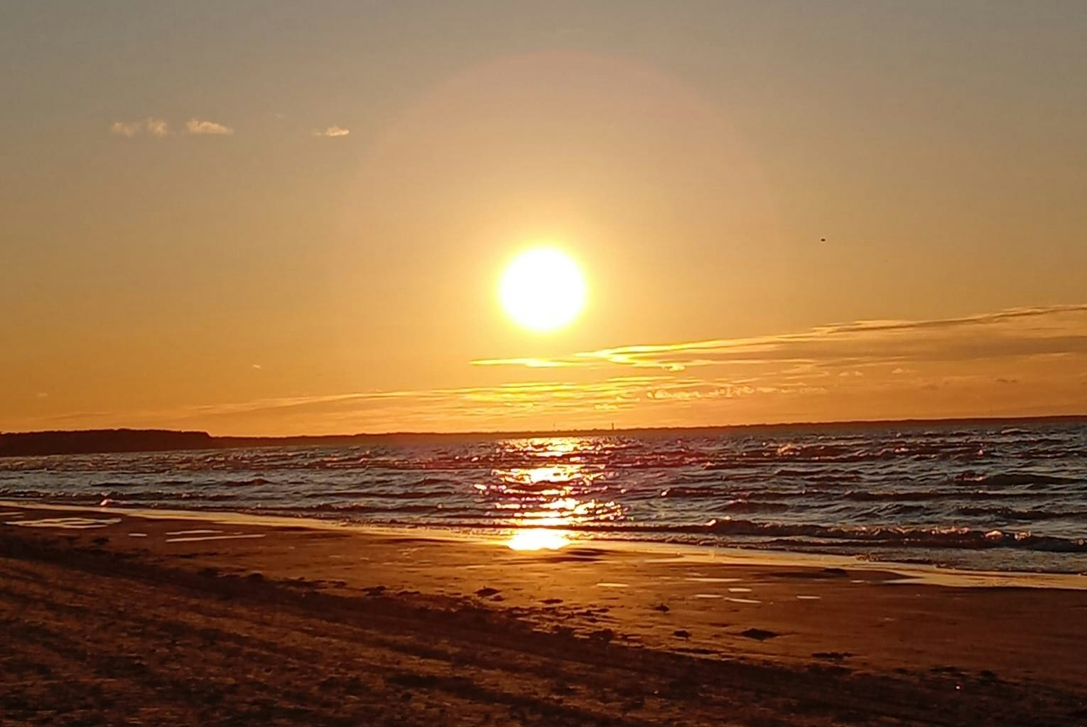 Camping Vaivari Jūrmala - Sonnenuntergang über der Küste