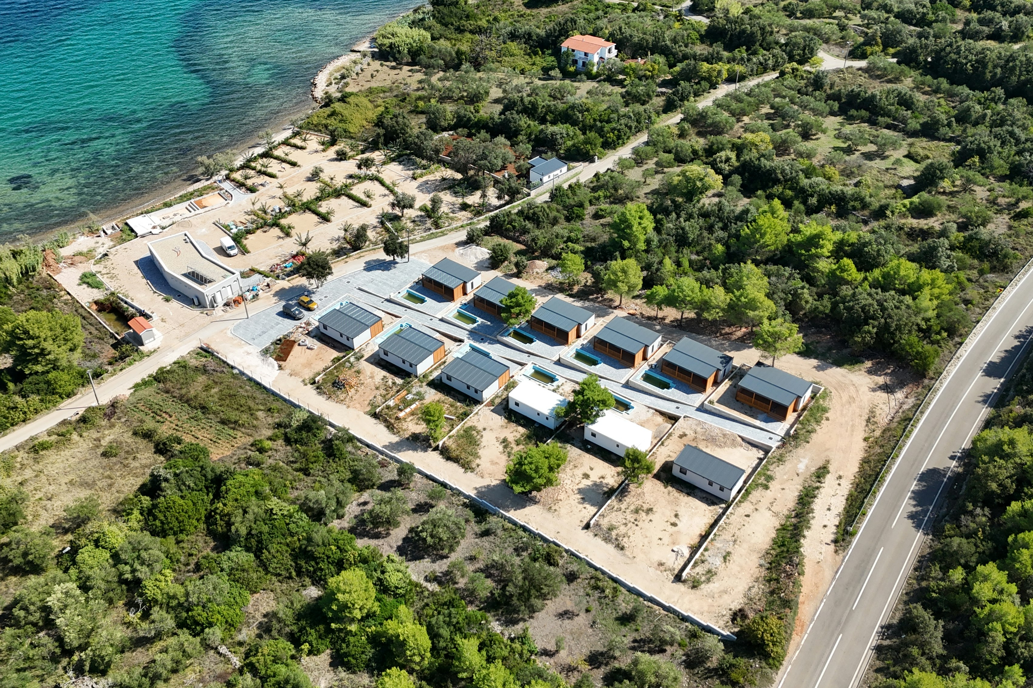 Camping Nevia  - Campingplatz aus der Vogelperspektive