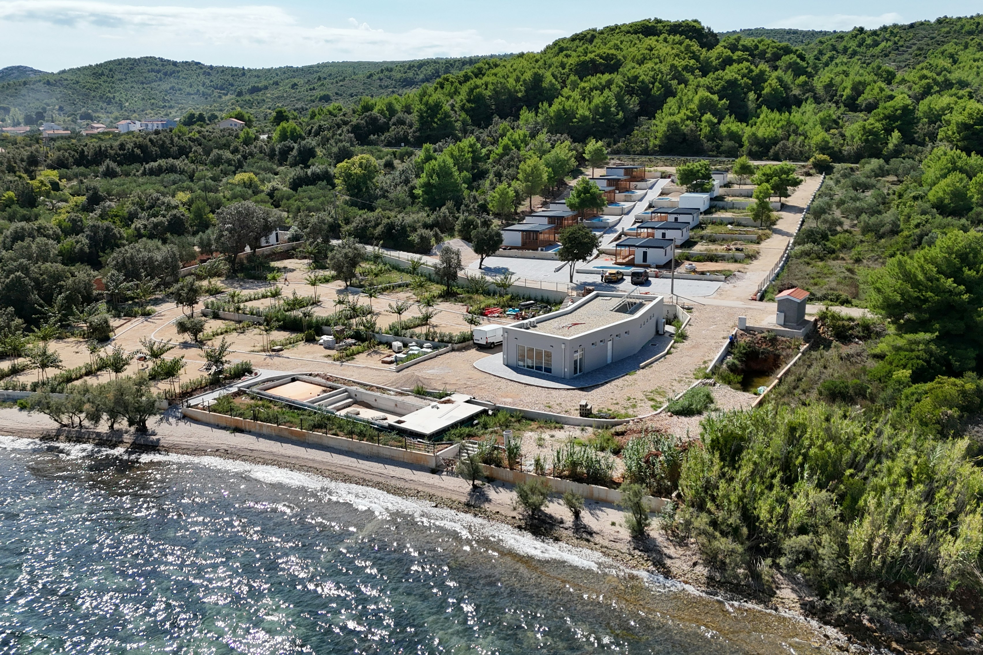 Camping Nevia  - Luftaufnahme des Campingplatzes